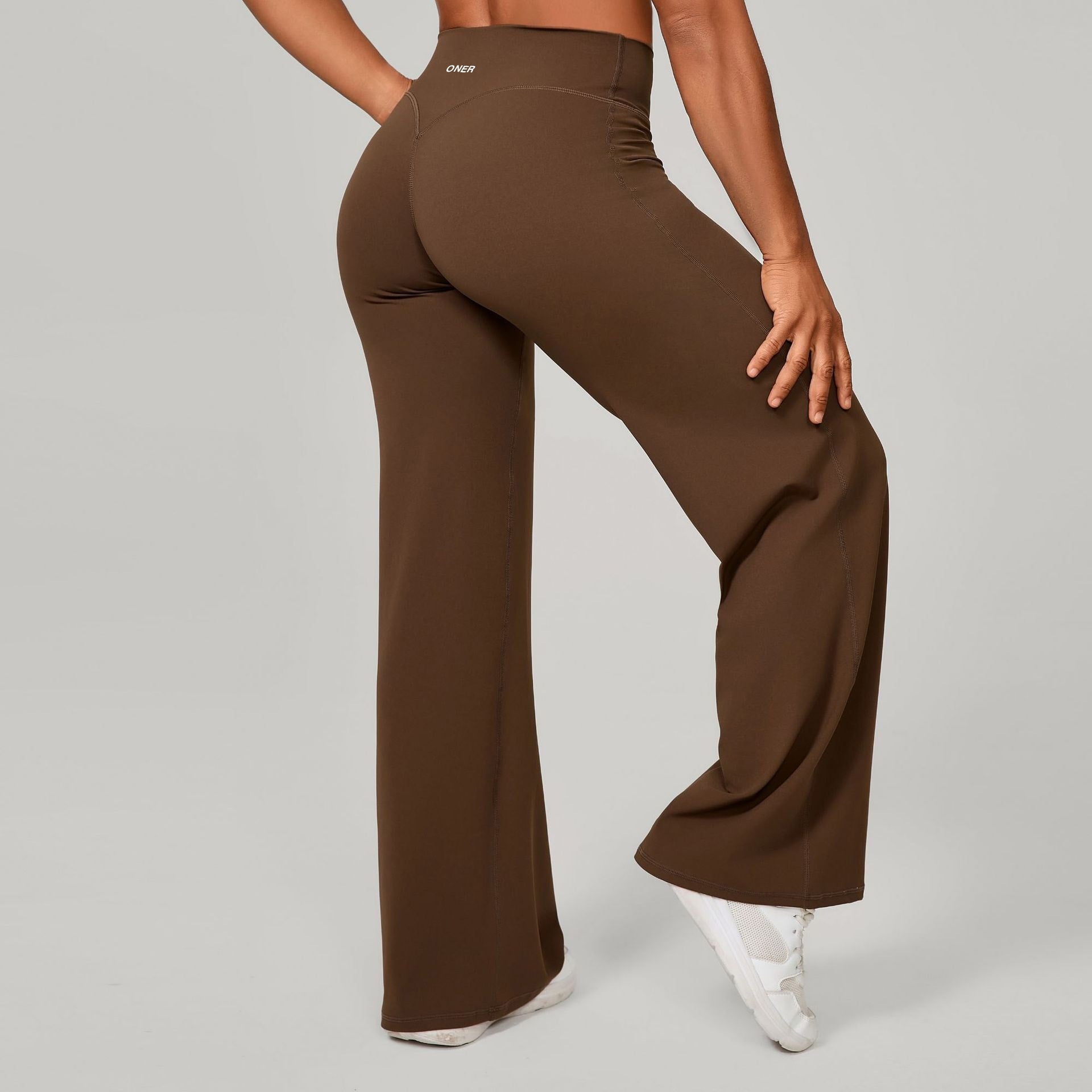 Fitness Exercise Hip-showing Quick-drying Brushed Loose Wide-leg Pants