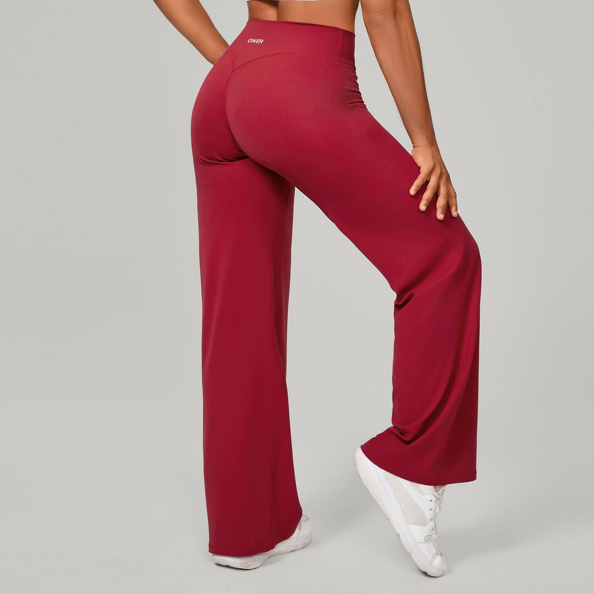 Fitness Exercise Hip-showing Quick-drying Brushed Loose Wide-leg Pants